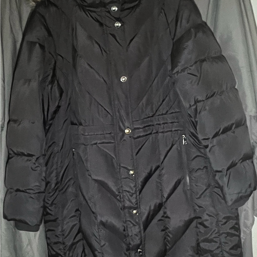 Women's Navy Blue Puffer Coat